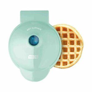 Mini waffle maker Dash Aqua blue new in box
